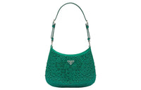 PRADA Cleo Fabric Handbag, Shoulder Bag Women's Green