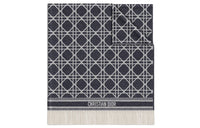 DIOR Patterned Frayed Edge Scarf
