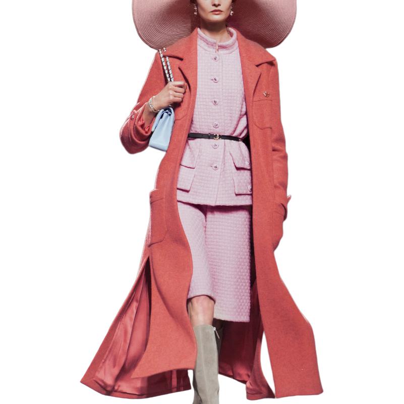 CHANEL Coats Women's Pink