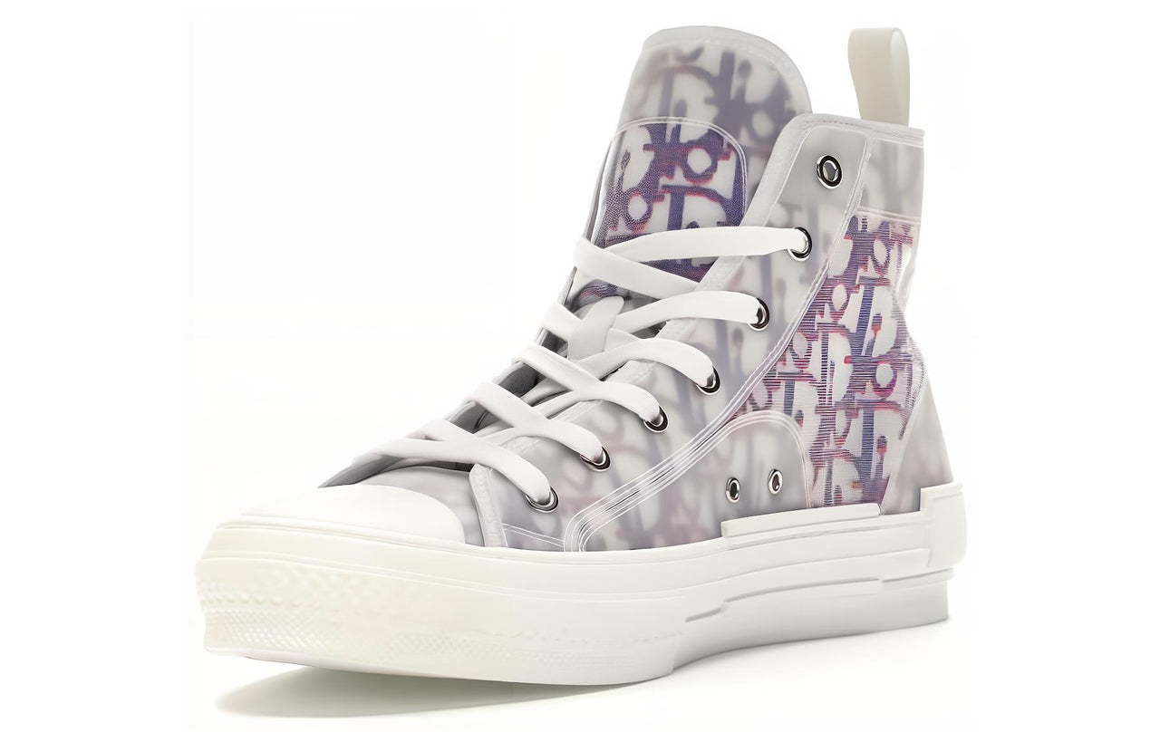 DIOR B23 High Top Red Blue Oblique