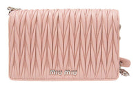 MIU MIU Sheepskin Shoulder Bag Crossbody Bag Handbag Women's Pink