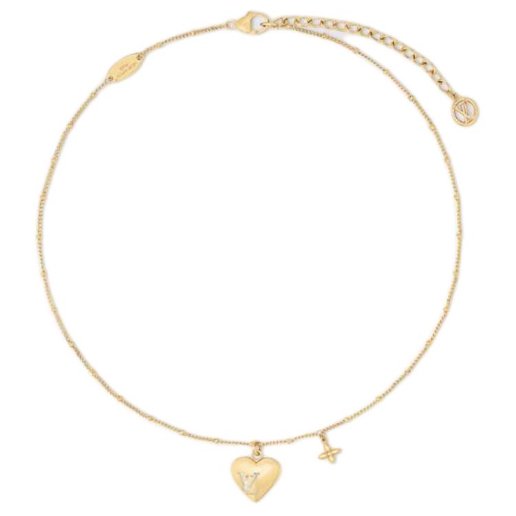 LOUIS VUITTON Blooming Heart Necklace