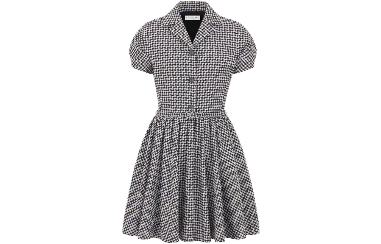 DIOR FW23 Short Sleeved Dress Women's Multicolor
