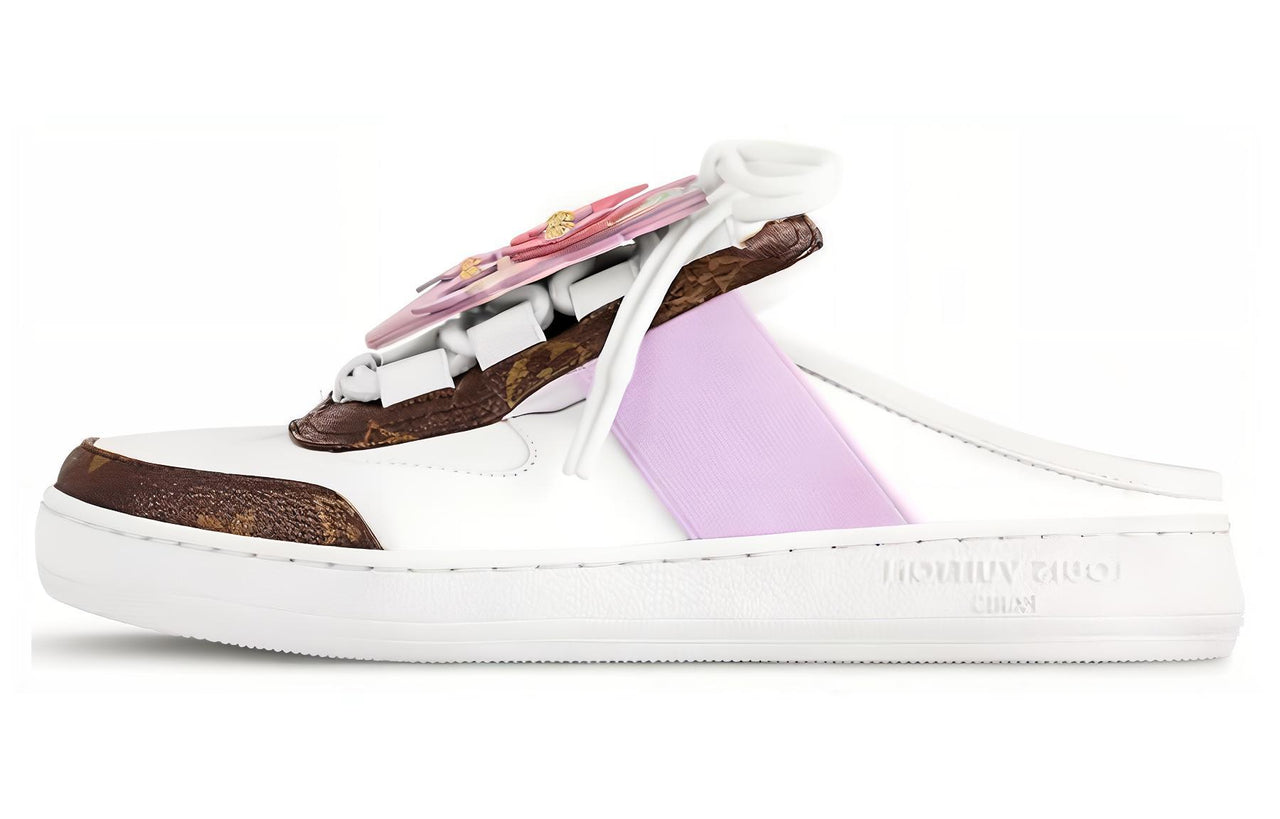 LOUIS VUITTON Lous Quiet Wrap-toe Slippers Women's White