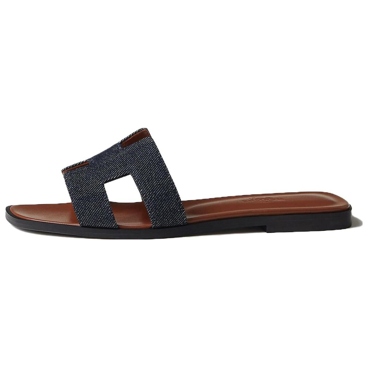 HERMES Oran Slip Resistant Slide Slippers Women's Original Blue