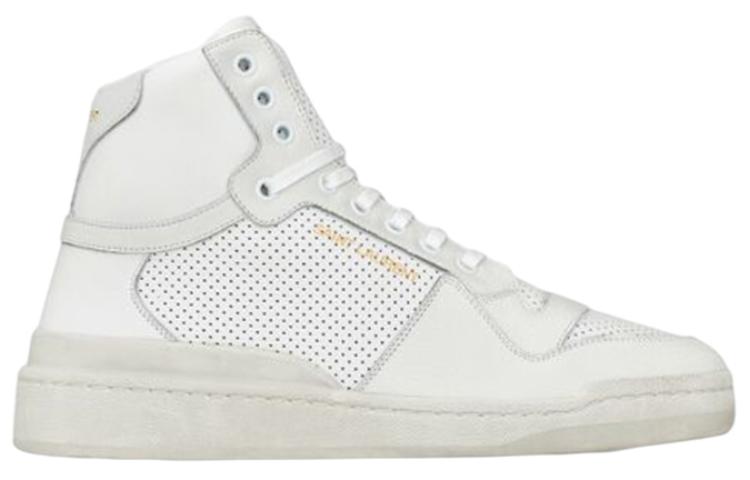 SAINT LAURENT SL24 Mid Top Lace Up Sneakers