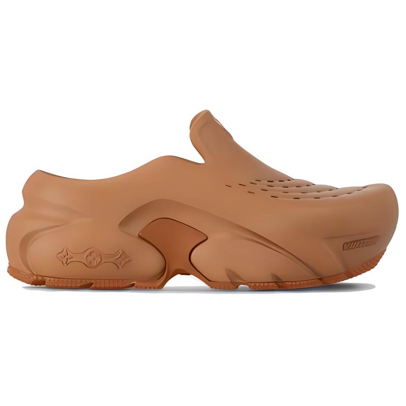 LOUIS VUITTON Wear-Resistant Low-Top Casual Shoes Men's Brown