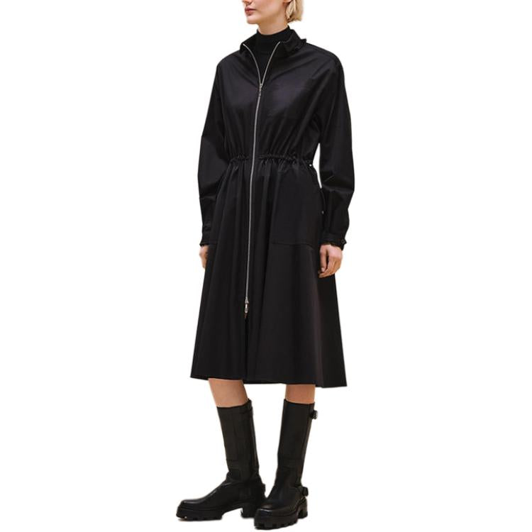 HERMES FW24 Long-Sleeved Dresses Women's Black