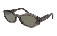 DIOR Acetate Irregular Shape Sunglasses Women's Gray