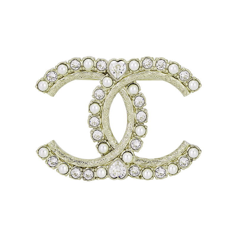 CHANEL Metal Brooches Women's Gold