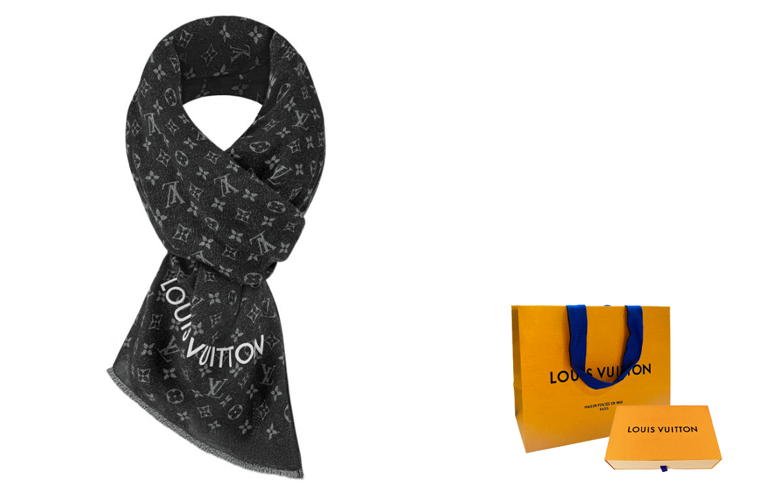 LOUIS VUITTON Cashmere Scarves Unisex