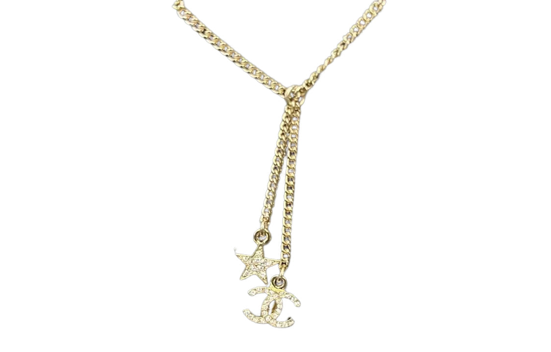 CHANEL Metal Necklaces Women's Gold