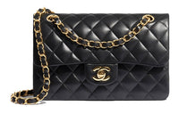 CHANEL Classic Flap CF Sheepskin Mouth Cover Bag Crossbody Bags Shoulder Bags Women's Black