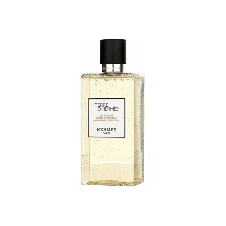 HERMES Big Earth Men Dual Effect 2 in 1 Shampoo Shower Gel Cleaning Hydrating Moisturizing Deep Cleaning 40ml/200ml