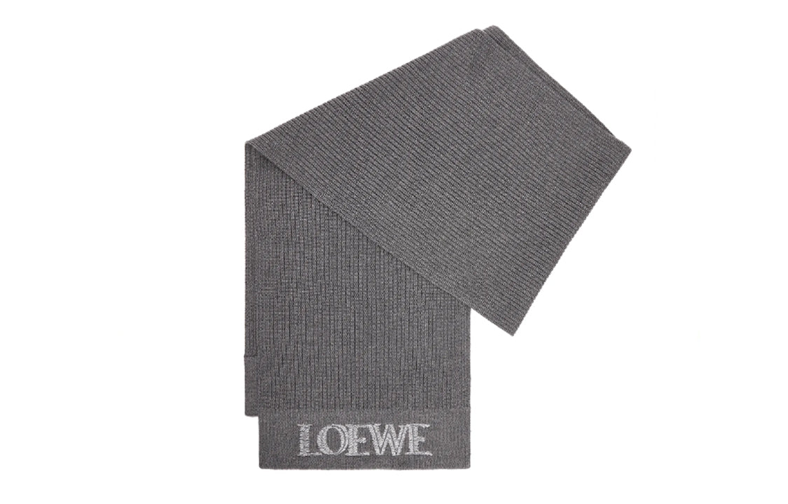 LOEWE Knit Scarves Women's Gray