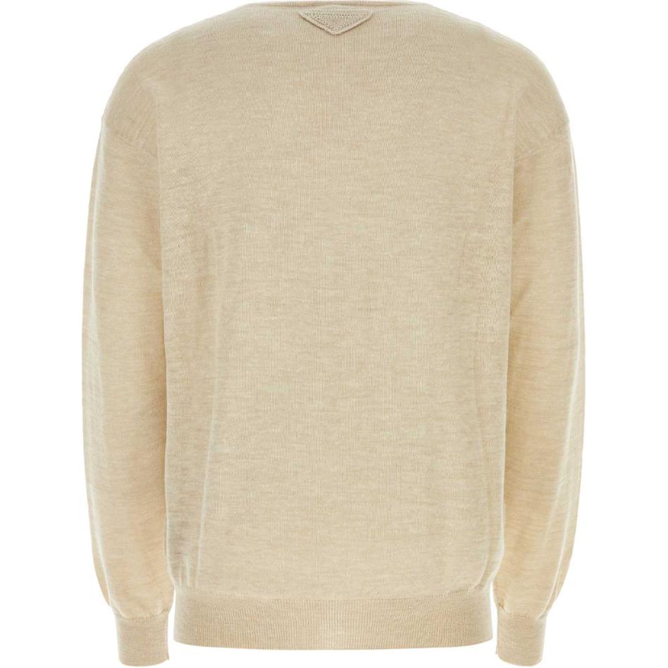 PRADA Criss Cross V Neck Knit Sweatshirt