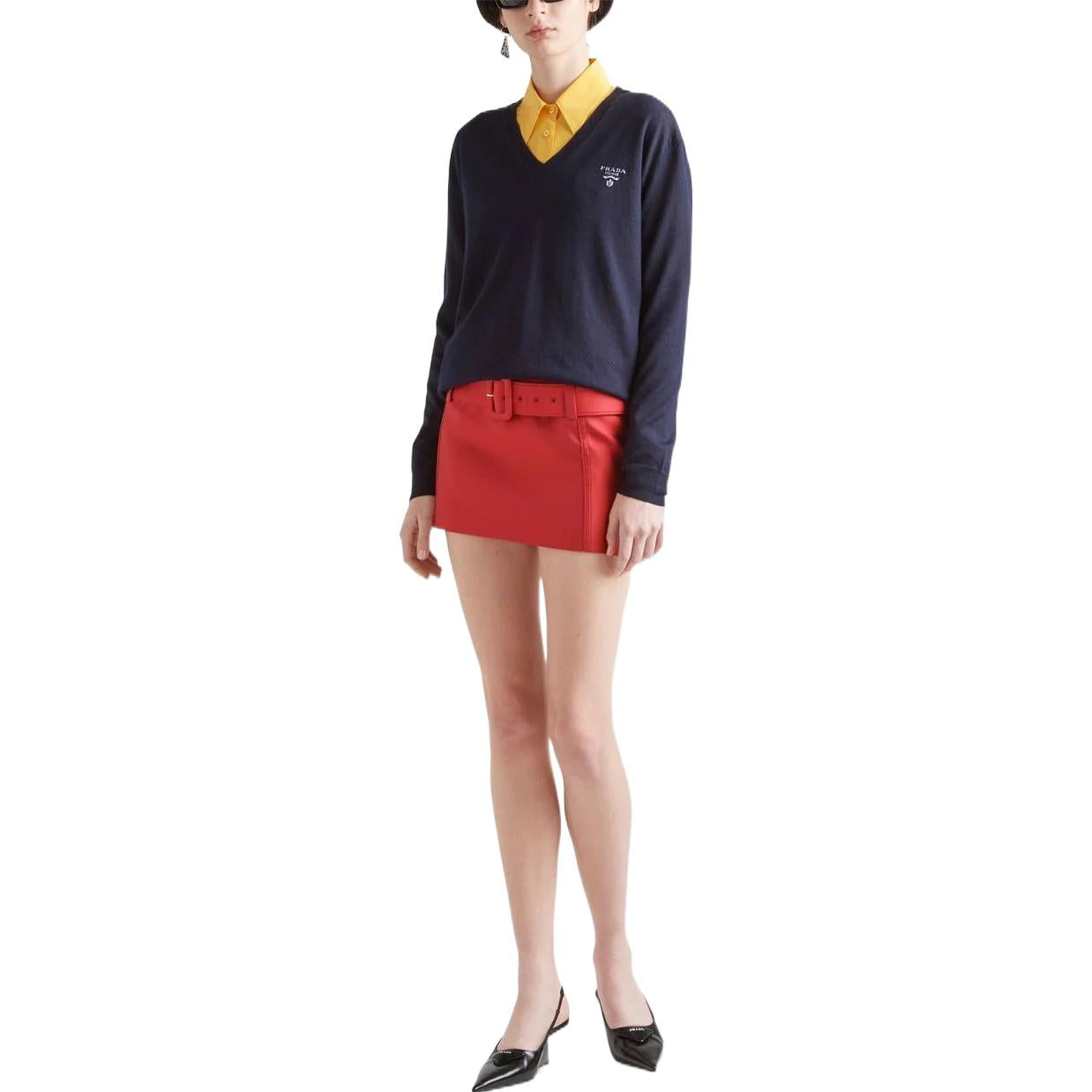 PRADA Casual Short Skirts Women's