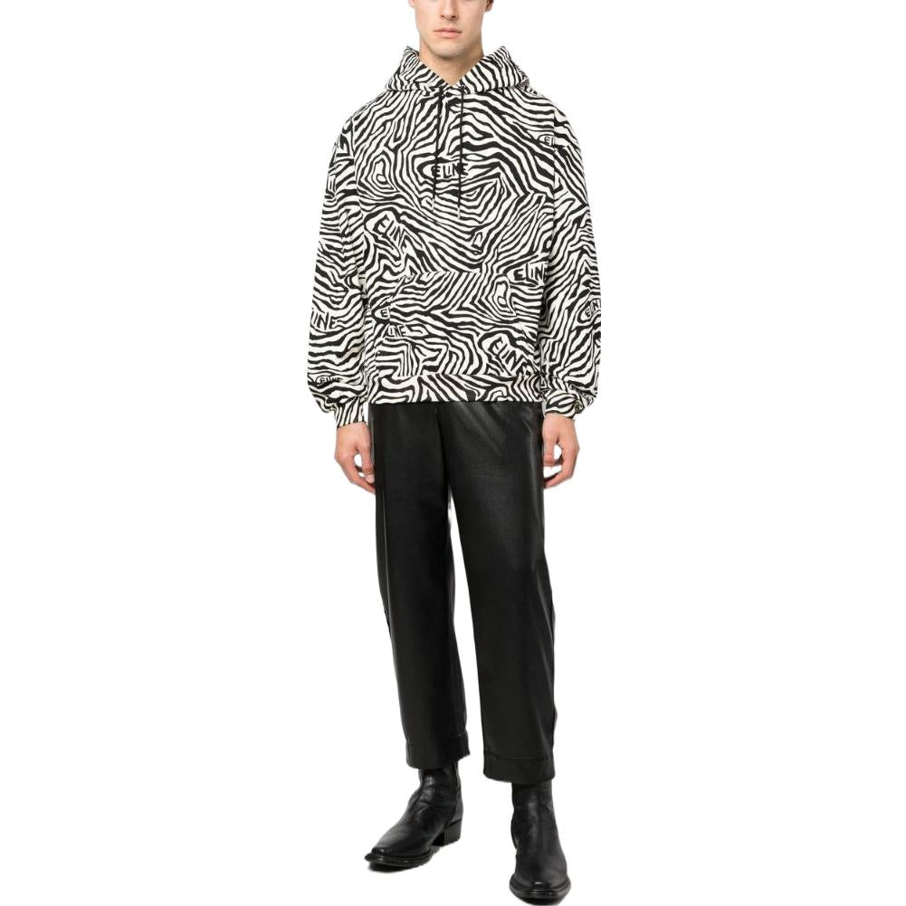 CELINE Graphic Printed Drawstring Hoodie