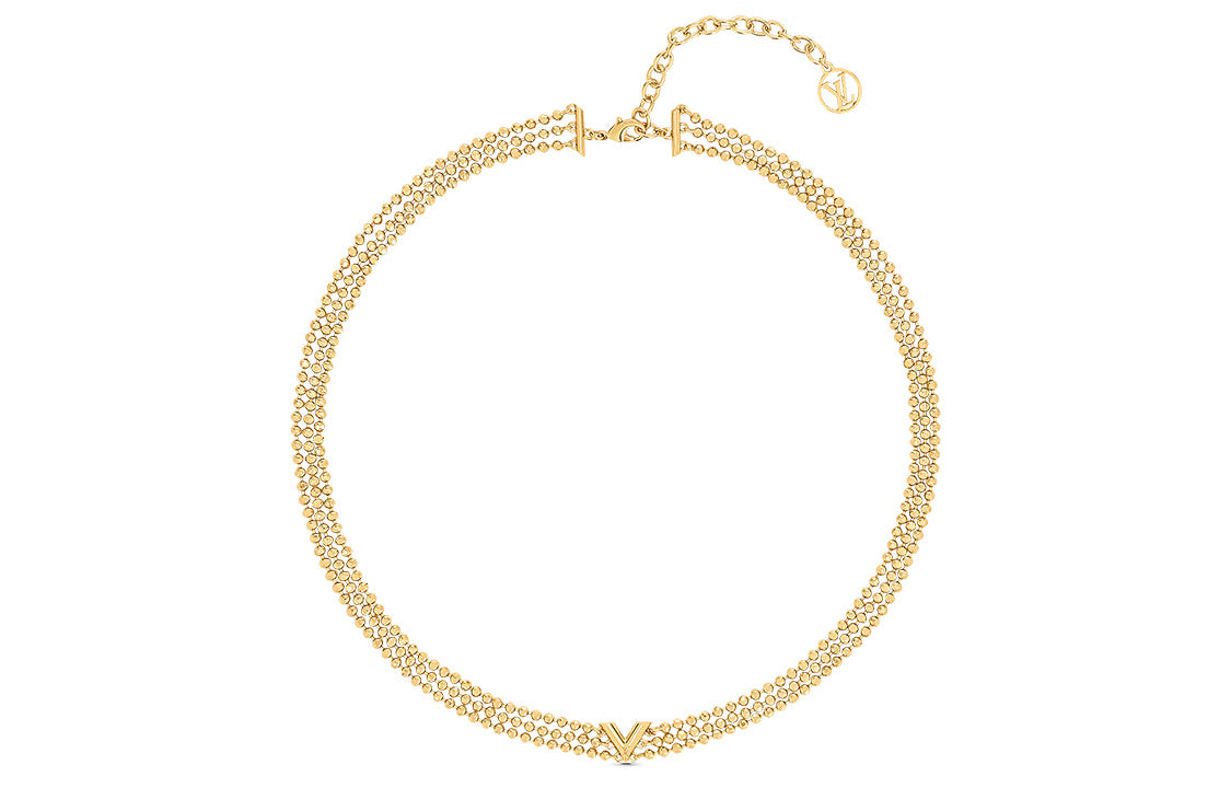 LOUIS VUITTON Gold-Plated Necklaces Women's
