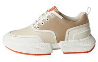HERMES Giga Low Top Sports Casual Shoes Women's Beige Brown