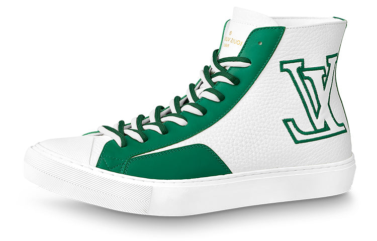 LOUIS VUITTON Tattoo Ankle Sneakers 'White Green'