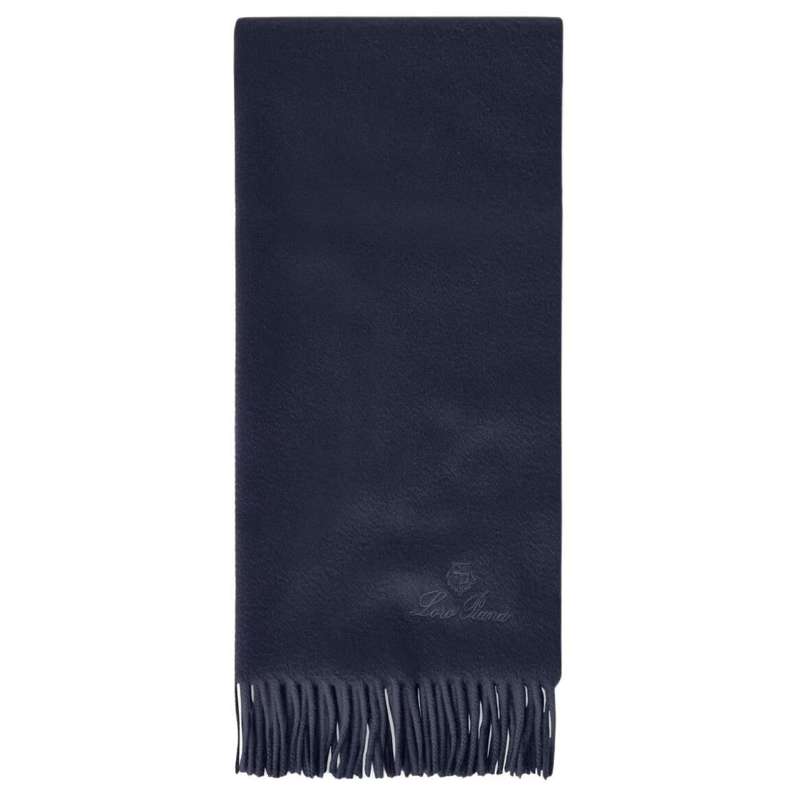 Loro Piana Cashmere Knit Scarves Men's Indigo