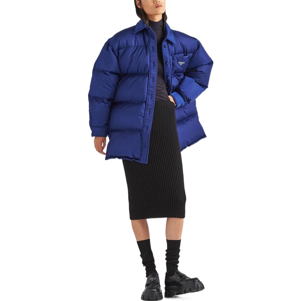 PRADA FW22 Down Jacket Women's Blue