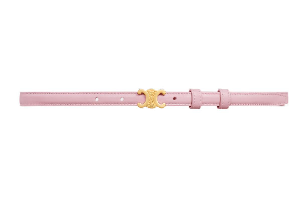 CELINE Leather Belts Women's Pink