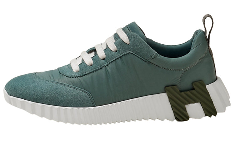 HERMES Bouncing Wear-Resistant Low-Top Casual Shoes Women's Green