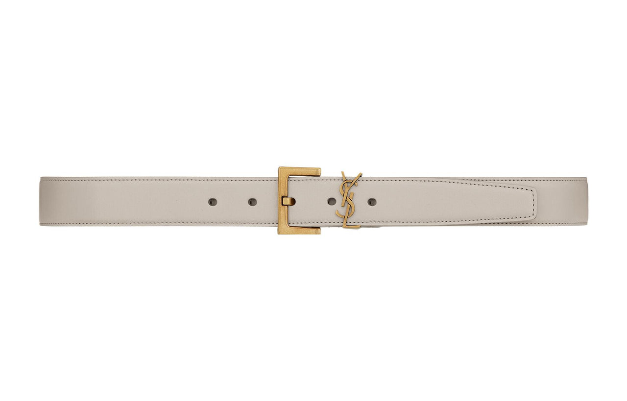 SAINT LAURENT Monogram Buckled Belt
