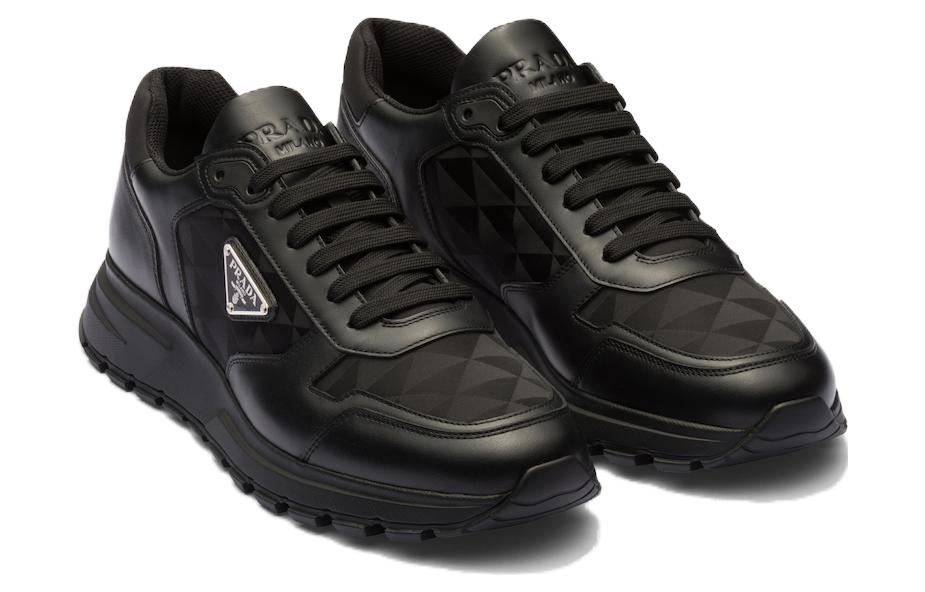 PRADA Leather And Re-Nylon 'Black'