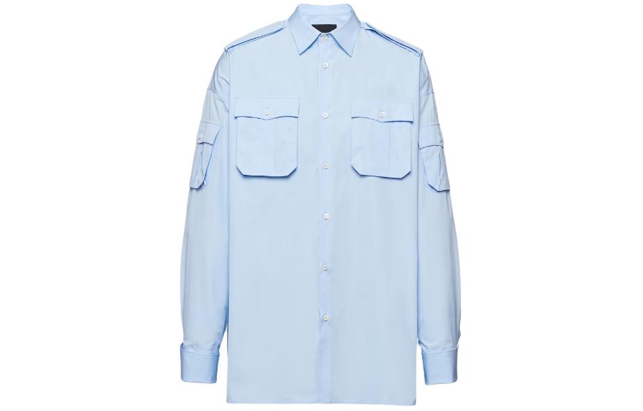PRADA Flap Pocket Long-Sleeved Shirt