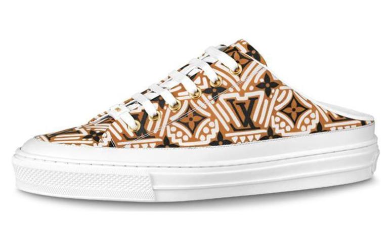LOUIS VUITTON Lv Crafty Stellar Mules 'Brown Black White' Women's