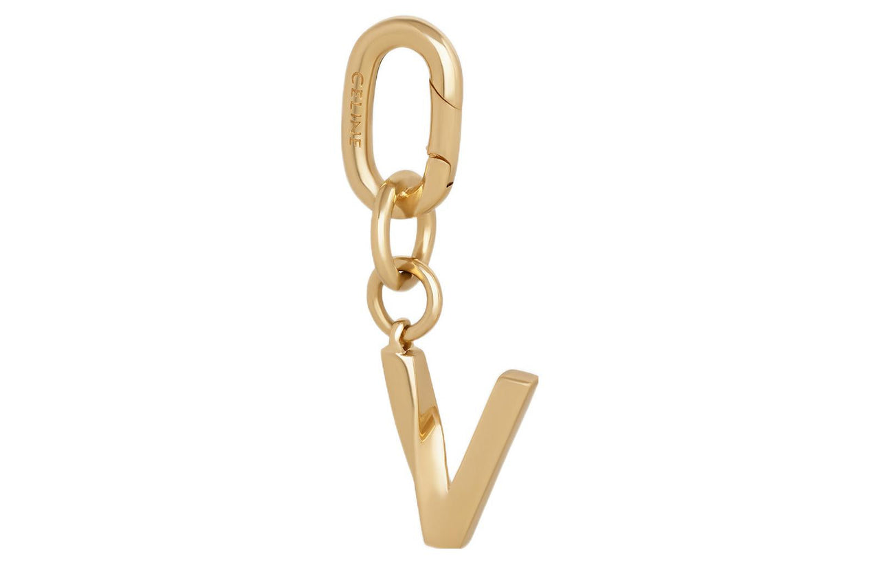 CELINE Brass Pendant Bag Accessory Women's Gold