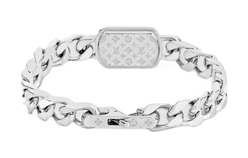 LOUIS VUITTON Bracelets Men Silver