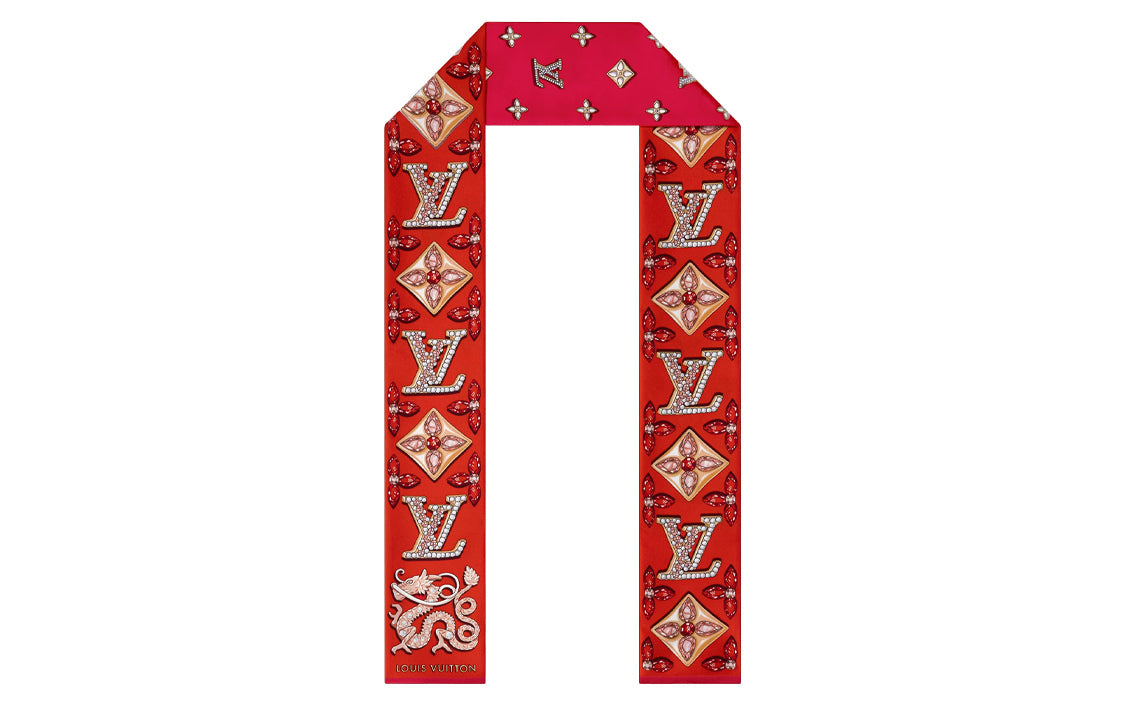 LOUIS VUITTON Precious Dragon Silk Bandeau