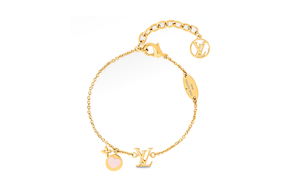 LOUIS VUITTON Metal Enamel Bracelets Women's Gold
