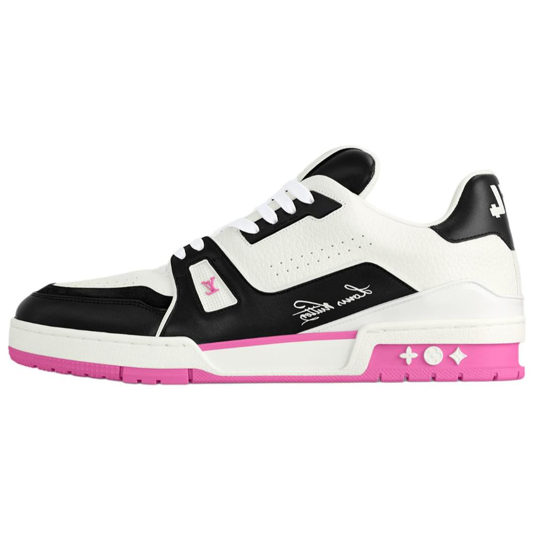 LOUIS VUITTON Trainer Low-Top Skateboard Shoes Men's Pink