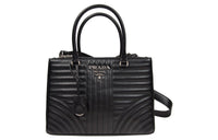 PRADA Diagramme Calfskin Shoulder Bag Crossbody Bag Handbag Women's Black