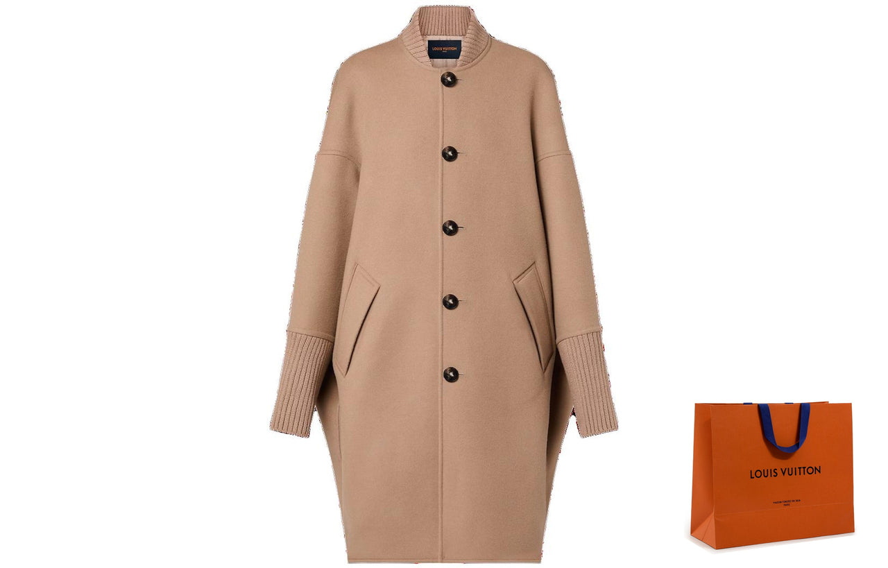 LOUIS VUITTON Slouchy Long Bomber Coat
