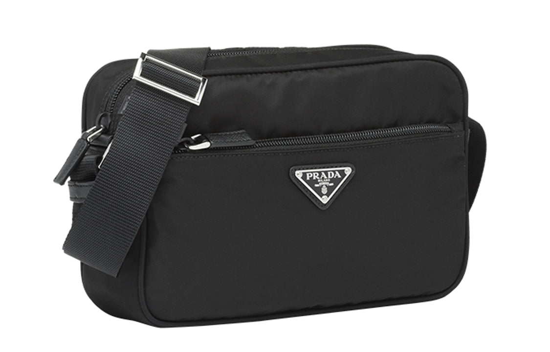 PRADA Fabric Portable Crossbody Bag Shoulder Bag Women's Black