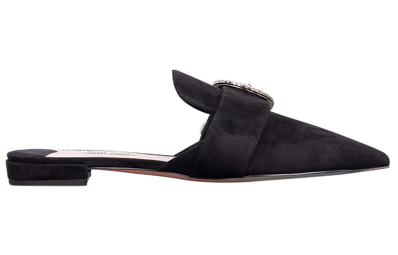 MIU MIU Closed Toe Slippers Women's Black