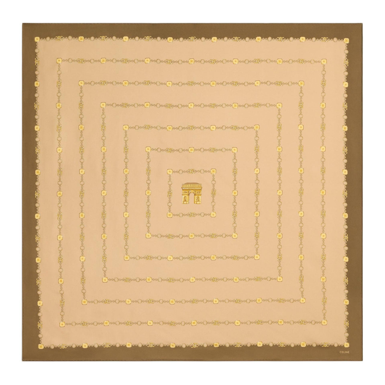 CELINE Square In Arc De Triomphe Silk Twill
