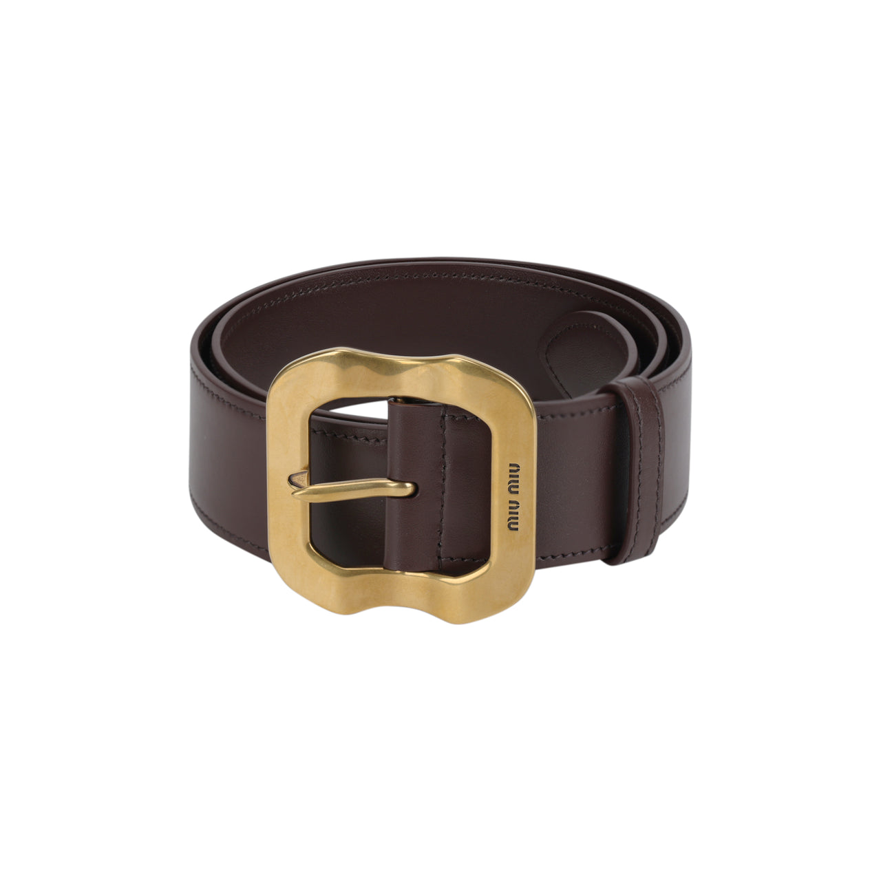 MIU MIU Leather Belts Women's Brown