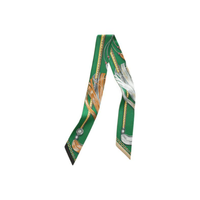 HERMES Silk Scarves Women's Green