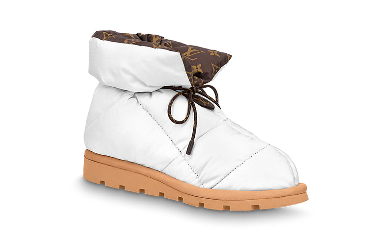 LOUIS VUITTON Pillow Wear-Resistant Snow Boots Women's White