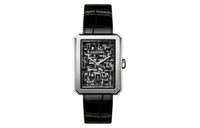 CHANEL BOY · FRIEND Collection Wrist Watch Quartz Movement Crocodile Leather Strap Gray Dial Women's Watch H6128