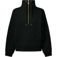 LOUIS VUITTON Embossed Monogram High Neck Sweater