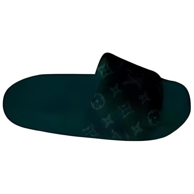 LOUIS VUITTON Waterfront Slide Slippers Men's Green