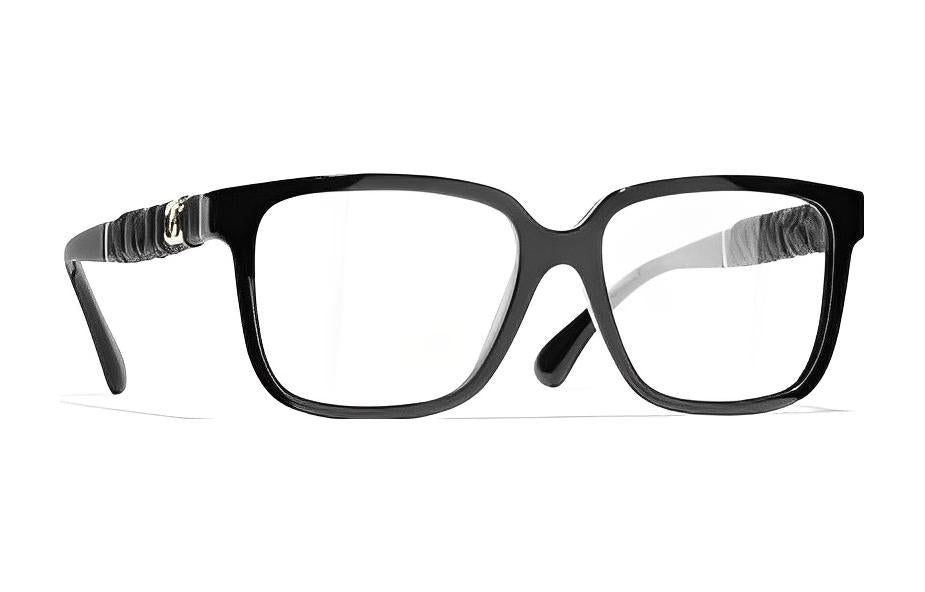 CHANEL Eyeglass Frames Women's Black